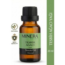 Minera Vital Tesbih Ağacı Yağı 20 ml (Neem Oil) Damlalıklı Cam Şişe