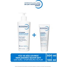 Bioderma Atoderm Çok Kuru ve Atopi Eğilimli Yüz ve Göz Çevresi Nemlendirici Bakım Seti Yetişkin, Çocuk, Bebek