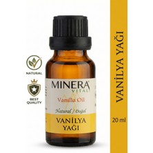 Minera Vital Vanilya Yağı 20 ml (Vanilla Oil) Damlalıklı Cam Şişe