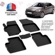 Peugeot 301 Ferrous 4d Havuzlu Kauçuk Paspas 2019