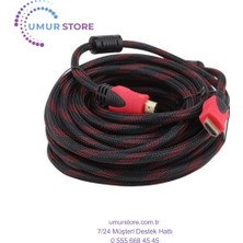 Herz HDMI To HDMI 10 mt Örgülü HDMI Kablo