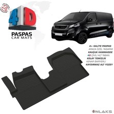 Peugeot Expert Traveller 2021 Ferrous 4d Havuzlu Kauçuk Paspas
