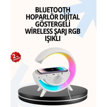 TeknoKapsül 15W Hızlı Şarj Destekli LED Atmosfer Işığı Alarm Fonksiyonlu Lamba