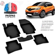 Renault Captur 2015 Ferrous 4d Havuzlu Kauçuk Paspas
