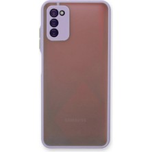 Almira Butik Mey Ithalat®  Samsung Galaxy A03S Kılıf Montreal Silikon Kapak - Mor