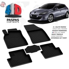 Renault Megane 3 2009 Ferrous 4d Havuzlu Kauçuk Paspas