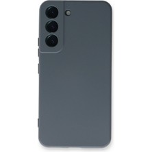Almira Butik Mey Ithalat®  Samsung Galaxy S22 Plus Kılıf Nano Içi Kadife Silikon - Gri