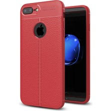 Almira Butik Mey Ithalat®  iPhone 7 Plus Kılıf Auto Focus Kapak - Kırmızı