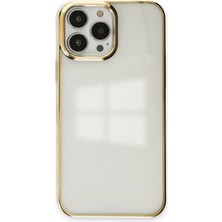 Almira Butik Mey Ithalat®  iPhone 13 Pro Kılıf Element Silikon - Gold
