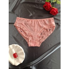 Zena Underwear Ava Arkası Çift Pencereli Fiyonklu Full Dantelli Kadın Iç Giyim Külot