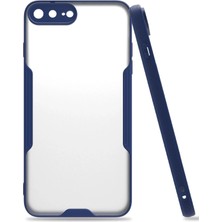 Almira Butik Mey Ithalat®  iPhone 7 Plus Kılıf Platin Silikon - Lacivert
