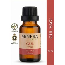 Minera Vital Gül Yağı 20 ml (Rose Oil) Damlalıklı Cam Şişe