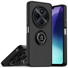 Almira Butik Mey Ithalat®  Realme C75 4g Kılıf Montreal Yüzüklü Silikon Kapak - Siyah
