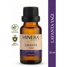 Minera Vital Lavanta Yağı 20 ml (Lavender Oil) Damlalıklı Cam Şişe