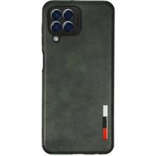 Almira Butik Mey Ithalat®  Samsung Galaxy M33 Kılıf Loop Deri Silikon - Yeşil