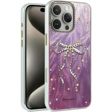 Almira Butik Mey Ithalat®  iPhone 16 Pro Kılıf Blade Aynalı Desenli Kapak - Desen 1