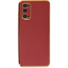 Almira Butik Mey Ithalat®  Samsung Galaxy S20 Kılıf Volet Silikon - Kırmızı