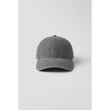 Abluka Online Unisex Basic Yıkamalı Beyzbol Şapka Gri