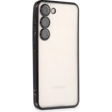 Almira Butik Mey Ithalat®  Samsung Galaxy S23 Plus Kılıf  Lensli Silikon - Siyah