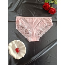 Zena Underwear Ava Arkası Çift Pencereli Fiyonklu Full Dantelli Kadın Iç Giyim Külot