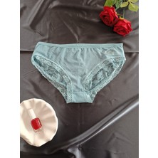 Zena Underwear Ava Arkası Çift Pencereli Fiyonklu Full Dantelli Kadın Iç Giyim Külot
