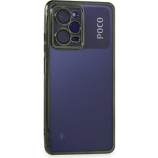 Almira Butik Mey Ithalat®   Poco X5 Pro 5g Kılıf  Lensli Silikon - Yeşil