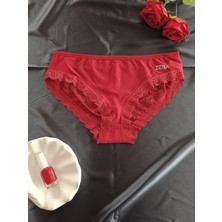 Zena Underwear Ava Arkası Çift Pencereli Fiyonklu Full Dantelli Kadın Iç Giyim Külot