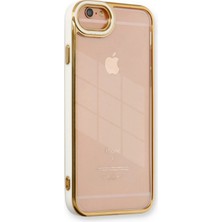 Almira Butik Mey Ithalat®  iPhone 6 Kılıf Liva Lens Silikon - Beyaz