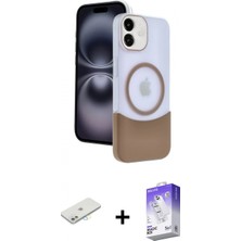 Marsilyan™- iPhone 11 Kılıf Kozmos Form Özel Seri - Siyah Bilvis 5in1 3D Magic Cam Ekran Koruyucu + Sarı Renkli Kamera Lens Koruma Cam