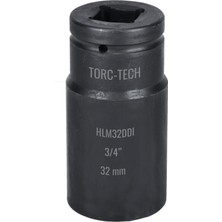 Torc-Tech 32MM M22 3/4" Altıköşe Ağır Lokma [H:95MM] HLM32DDI