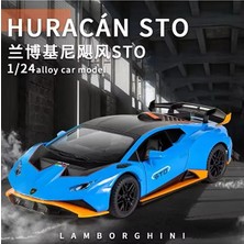 Scntoys Lamborghini Huracan Sto Diecast Model Araba Açılan Kapılar Mavi 1:24 Lamborghini Sto Model Araba