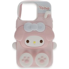 Almira Butik Mey Ithalat®  iPhone 15 Pro Max Kılıf Poky Karakter Silikon Kapak - Desen 2