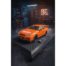 Scntoys Fast And Furious Nissan Skyline Gtr-34 Diecast Model Araba Açılan Kapılar Nissan Gtr Turuncu Model