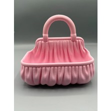 Lotus Home Çanta Tasarımlı Büzgülü Organizer – Dekoratif Makyaj & Masa Üstü Düzenleyici