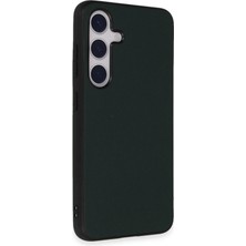Almira Butik Mey Ithalat®  Samsung Galaxy S24 Kılıf Taft Kapak - Koyu Yeşil