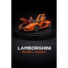 Scntoys Lamborghini Countach Lpı 800 Turuncu Diecast Model Araba Kapı Bagaj Kaput Açılır