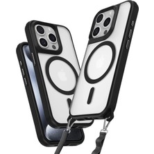 Almira Butik Mey Ithalat®  iPhone 14 Pro Max Kılıf Enka Magsafe Silikon Kılıf - Siyah