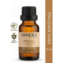 Minera Vital Pirinç Kepeği Yağı 20 ml (Rice Bran Oil) Damlalıklı Cam Şişe