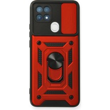 Almira Butik Mey Ithalat®   A15 Kılıf Pars Lens Yüzüklü Silikon - Kırmızı