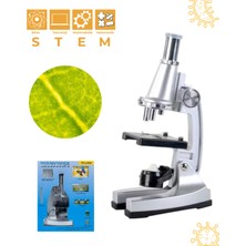 Temel 900X Mikroskop Seti 100X 400X 900X Eğitici Bilim Kiti