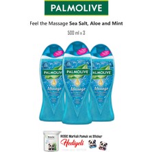 Palmolive 3'lü Sea Salt, Aloe Vera And Mint Duş Jeli 500 ml ve Rosıe