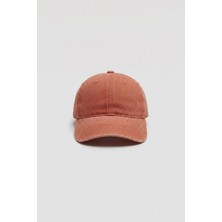Abluka Online Unisex Basic Yıkamalı Beyzbol Şapka Turuncu
