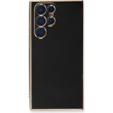 Almira Butik Mey Ithalat®  Samsung Galaxy S22 Ultra Kılıf Volet Silikon - Siyah