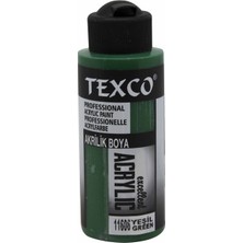 Rich Texco Akrilik Boya 11606 Yeşil Renkli Yüksek Örtme Gücüne Sahip 110 cc