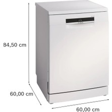 BOSCH SMS6EKW63T Serie 6 Solo Bulaşık Makinesi 60 cm Beyaz
