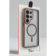 Almira Butik Mey Ithalat®  Samsung Galaxy S25 Ultra Winner Magsafe Kapak - Gold