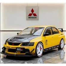 Scntoys 1:24 Mitsubishi Lancer Evolution EV09 Diecast Model Araba Karbon Kaput Mitsubishi Lancer Model Araba