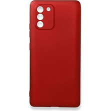 Almira Butik Mey Ithalat®  Samsung Galaxy A91 / S10 Lite Kılıf First Silikon - Bordo