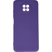 Almira Butik Mey Ithalat®   Redmi Note 9 5g Kılıf Nano Içi Kadife Silikon - Mor