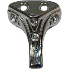 LTG Nova Taşlı Ahşap, Mdf, Sunta Sandık Ayağı, Kutu Ayak 2,5 cm - Nikel